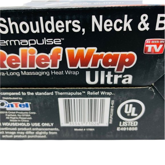 Ontel Thermapulse Relief Wrap Extra-Long Massaging Heat Wrap Ultra - Picture 8 of 9